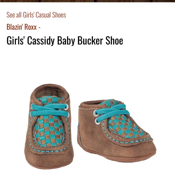 Blazin’ Roxx Infant Faux Leather Chukka Bootie. Brown W/Turquoise Weave. Sz 0-6M - Picture 15 of 15